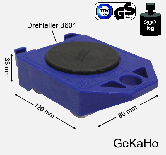 Möbelrollen Flach - Möbel bild